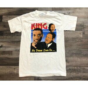 Vintage Martin Luther King Jr His Dream Lives On Single Stitch T Shirt Medium